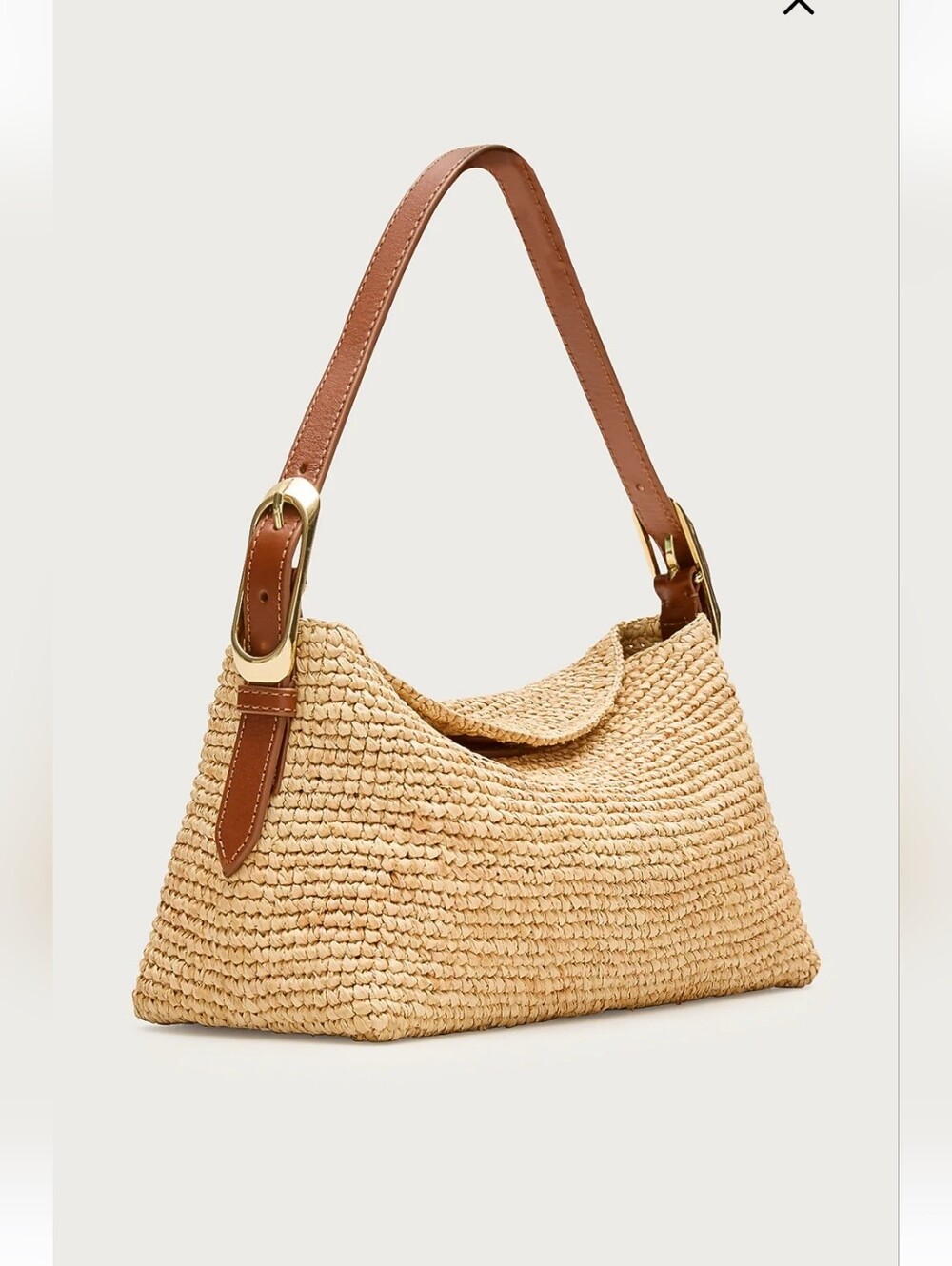 NWOT J.Crew Berkeley small handknotted shoulder bag in raffia $148 Display - Picture 3 of 6
